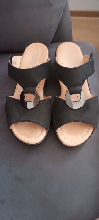 Saboti de piele Caprice Comfort