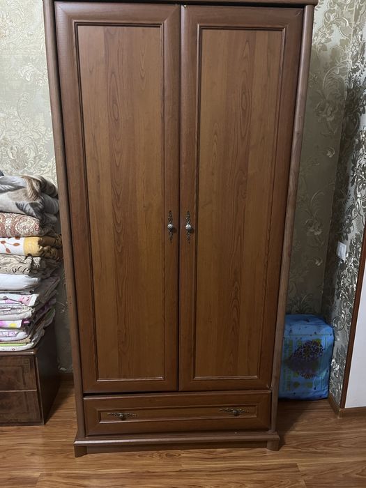 Распашной шкаф, чистое дерево