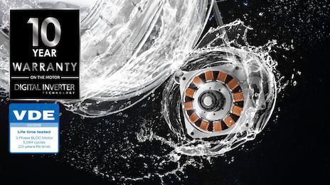 Стиральная машина LG (9кг) Inverter D. drive motor+ Steam Turbo Wash