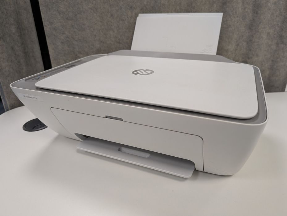 Принтер цветен HP DeskJet 2720e All-in-One (бял)