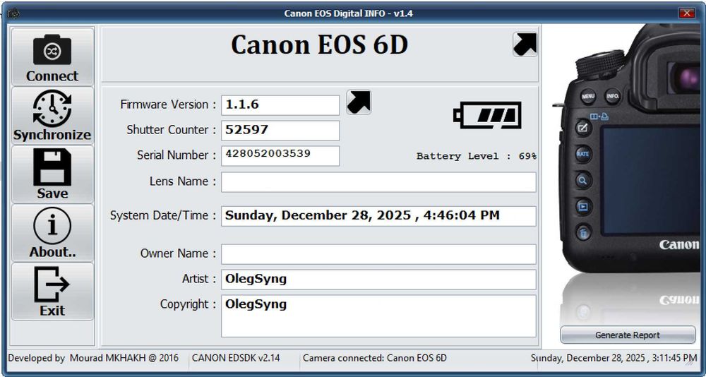 Canon EOS 6D Body - Full Frame