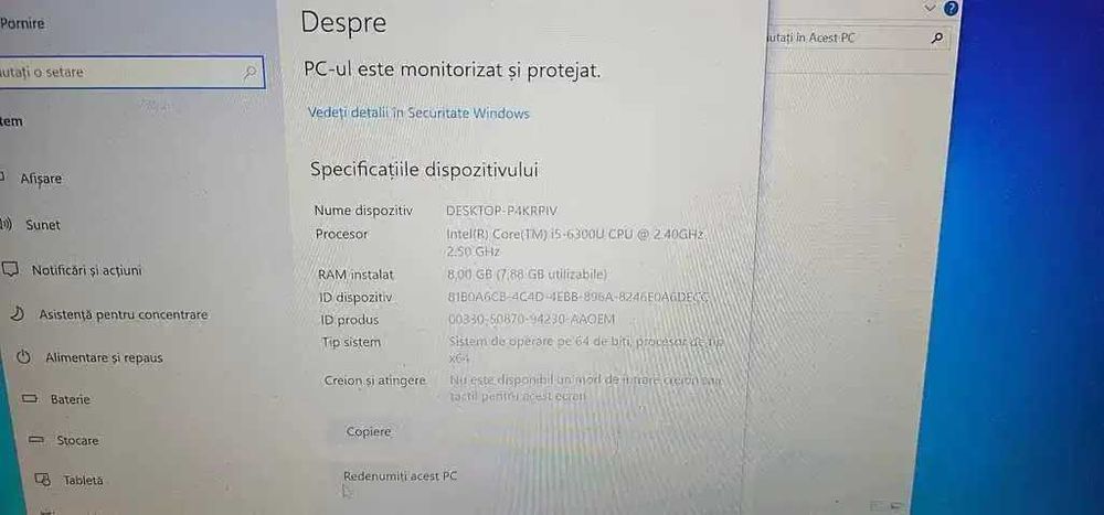 Laptop HP NOTEBOOK  HP 640 G2 - i5 gen 6