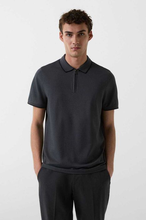 Bogner мужская рубашка поло на молнии РАЗМЕР S,M,L,XL,2XL