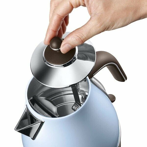 Электрочайник Delonghi Icona KBOV 2001 AZ, нержавеющая сталь, 1,7 л