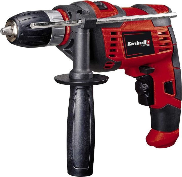 Einhell TC-ID 550 E - Masina de gaurit cu percutie, 550 W, mandrina rapida, 13 mm