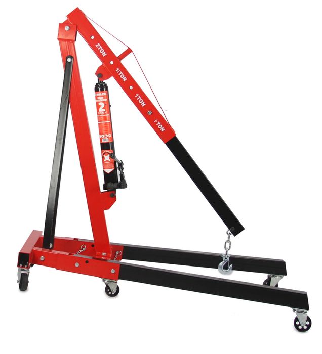 Хидравличен кран за двигатели тип “жираф” 2 тона с везна 750кг