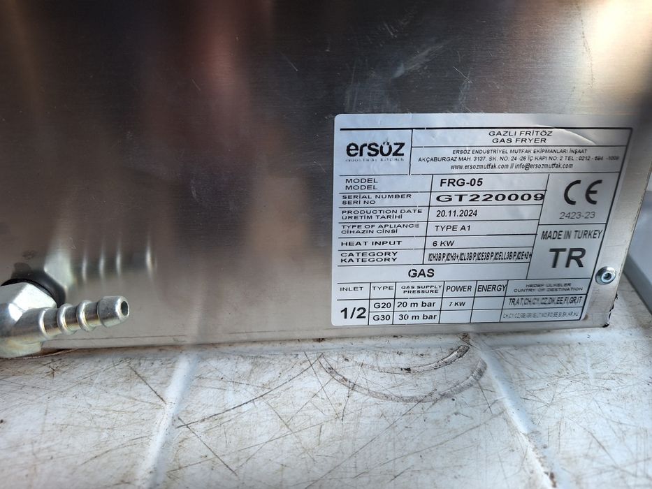Фритюрник 6модела Газов защита CE  Фритюрник профес дюнер скара котлон