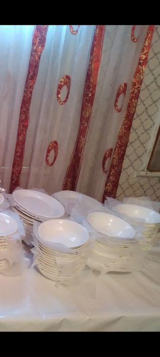 Посуда трехъярусная