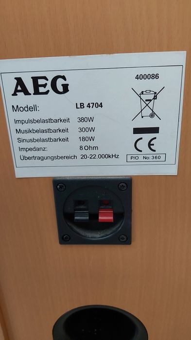 Тонколони AEG 180/380W