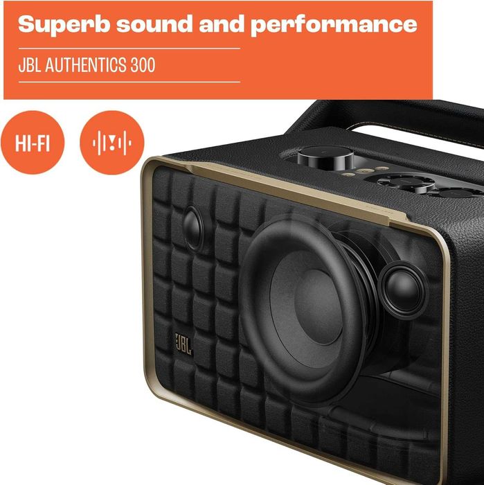 Нова Аудио Bluetooth Система Ретро Смарт Колона JBL Authentics 300