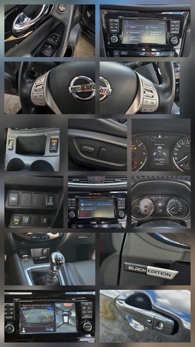 Nissan qashqai 1.6DCI 130cp/4X4/Black edition/senzori360°/panoramic