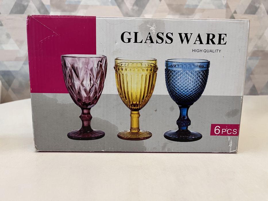 Бокалы 6 шт стеклянные