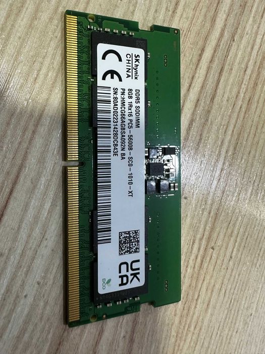 ОЗУ 8GB DDR5 5600mhz для Ноутбука. 2 штуки(16GB)