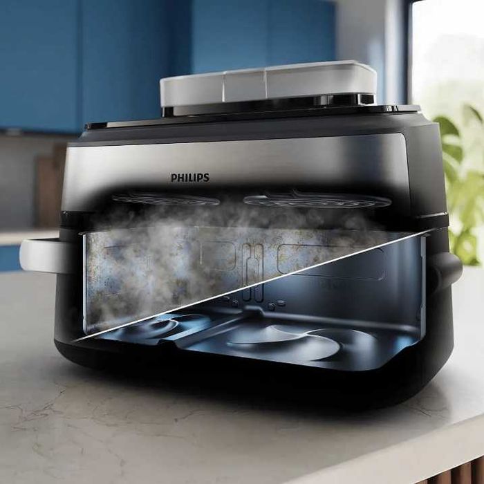 Фритюрник с горещ въздух Philips Megabasket NA565/02 Серия 5000