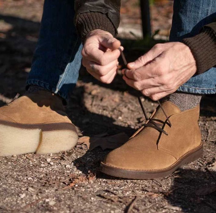 Ghete chukka 41 40 43 premium PURO EGO NOI piele naturala moale camel