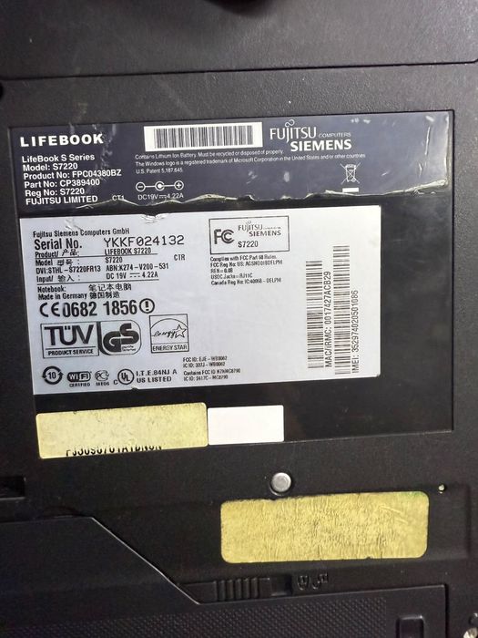 Продам ноутбук Fujitsu s7220