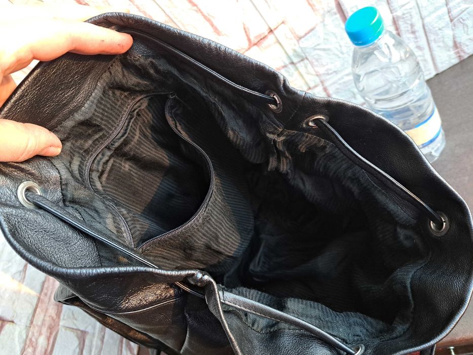 дамска чанта,черна кожена торба-естествена кожа