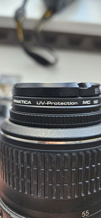Nikon D3100 на САМО 12k кадъра + обектив 18-55mm + Аксесоари (Чанта, 2 Батерии, Карти, UV Филтър)