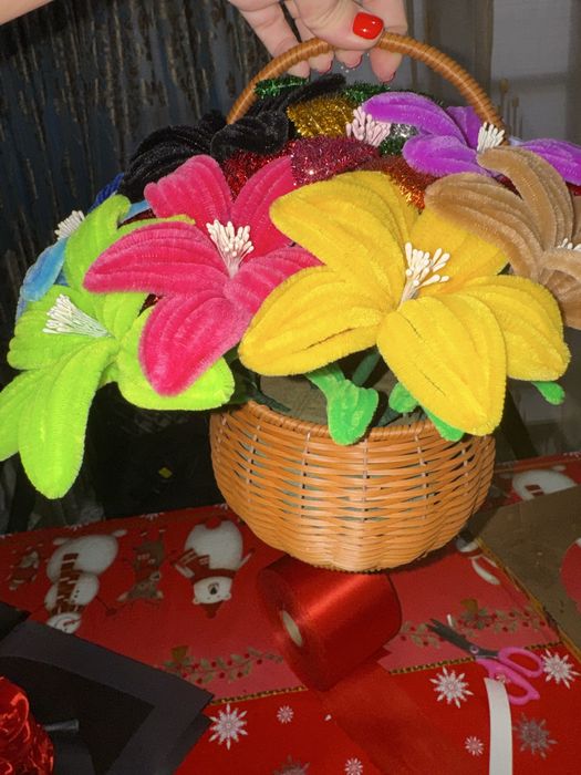 Искуственные цветы на заказ для подарков