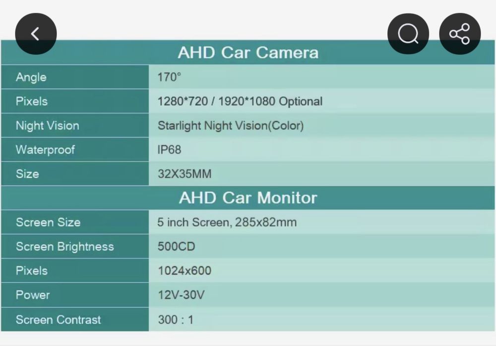 Camera video marsarier universala incorporata in oglinda retrovizoare