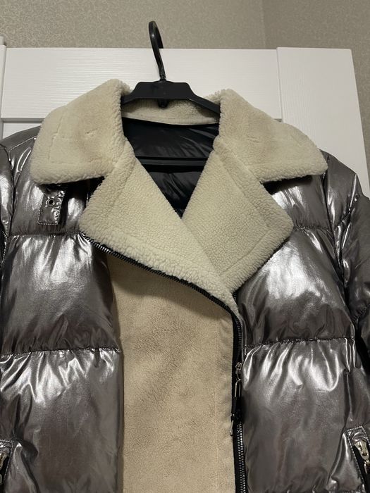 Куртка пуховик комбинированная