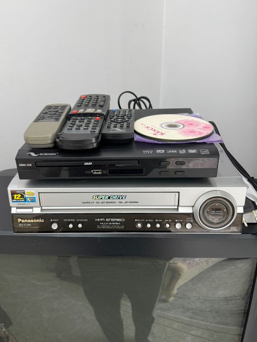 Продам телевизор DVD видик б/у 75000  Алматы