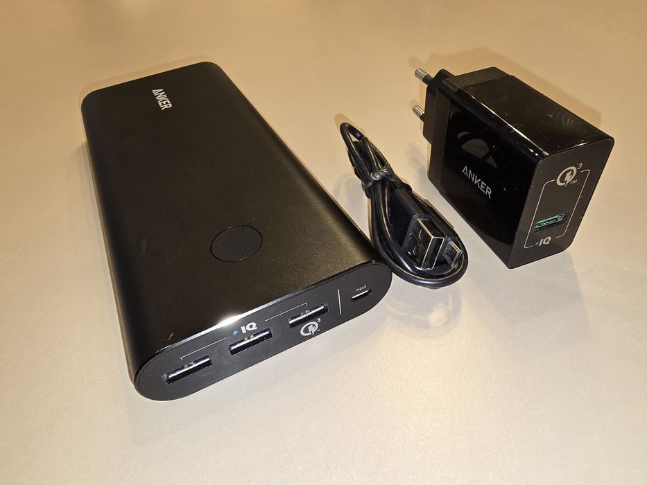 Външна USB батерия Anker PowerCore+, 26800 mAh