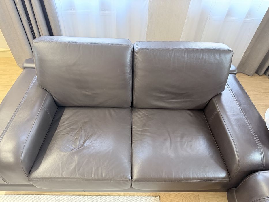 Диван из натуральной кожи