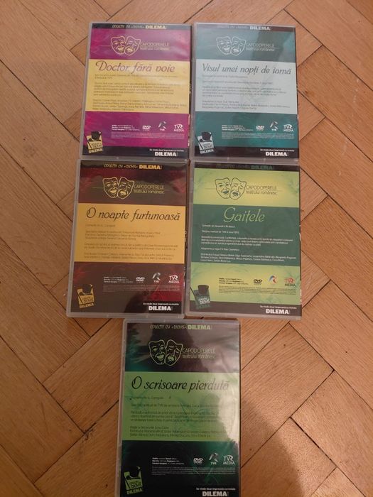 Vând dvd uri teatru românesc