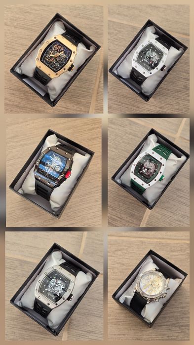 Чисто Нови Луксозни Часовници Rolex, Hublot, Patek Philippe, Audemars Piguet, AP, Richard Mille, RM, Breitling