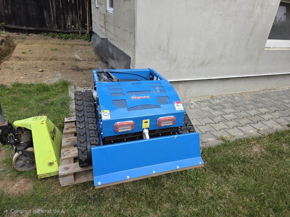 Robot pe senile de tuns iarba / plug zapada