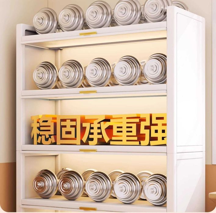 Кухонный шкаф с прозрачной дверцей/Шкаф для посуды, продуктов