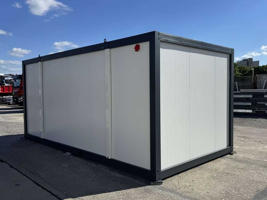 Birou de șantier, 17 m², cu rulouri