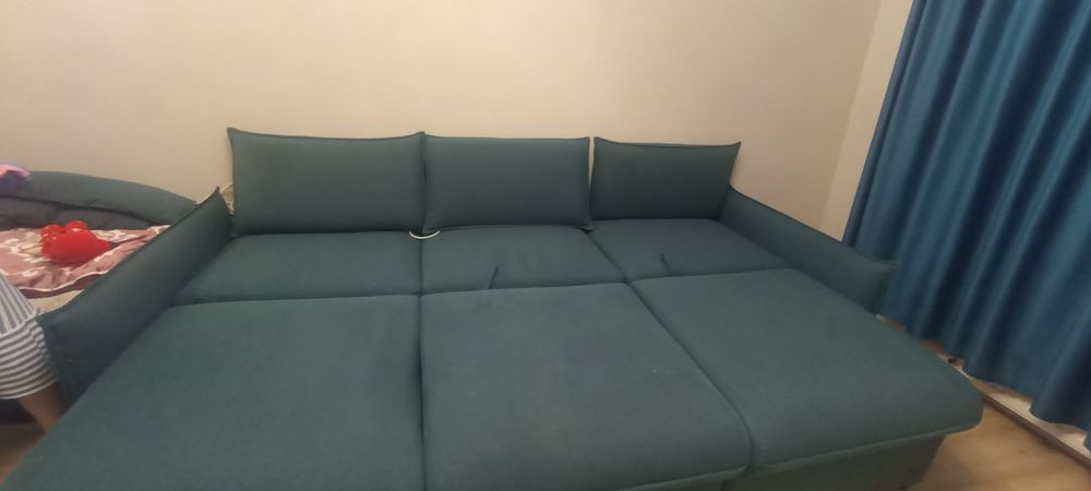 Диван с пуфом "Союз" 2.7м