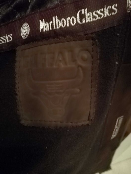 Geaca piele bivol originala Marlboro Classic L/50/52 barbati