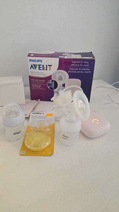 Pompa de san electrica Philips Avent SCF395/31 + set accesorii cadou | 190 lei