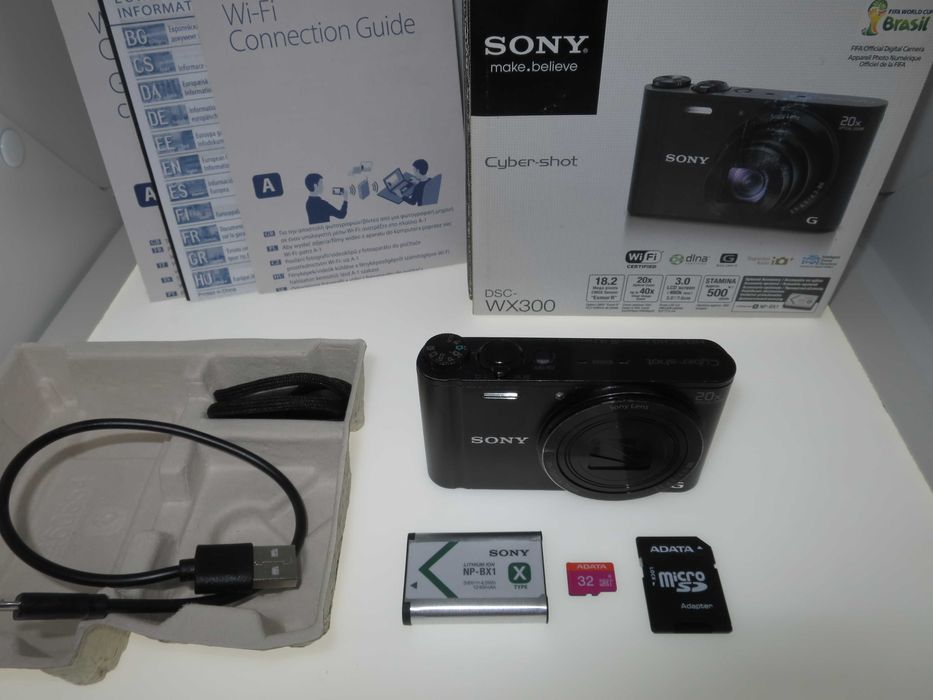 Sony Cyber-Shot DSC-WX300 фотоапарат 20x Оптичен Зум, Full HD камера
