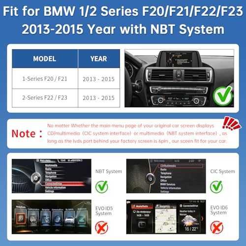 Android мултимедия CarPlay 12.3 инча за BMW 1 серия F20, F21, F22 и F23