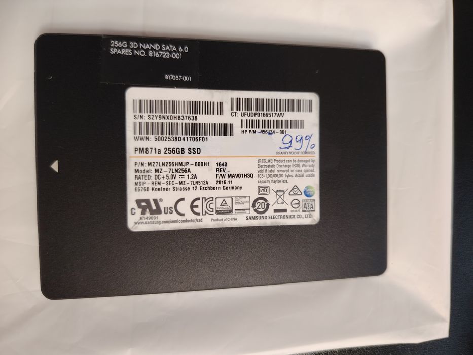 SSD Sata на 256gb Samsung