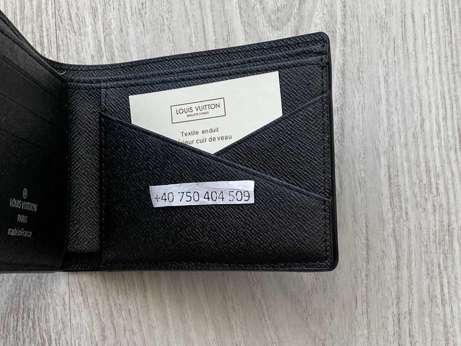 Portofel Louis Vuitton Negru ( Textura Linii )