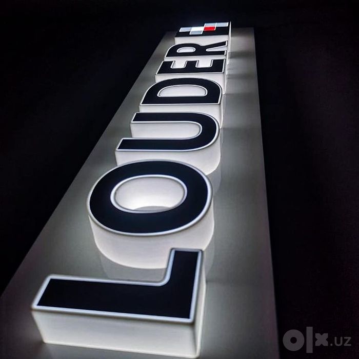 Reklama Bukva Banner Neon Let