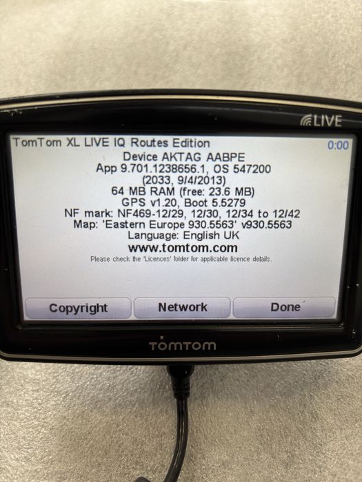 GPS TomTom XL LIVE IQ Routes Edit