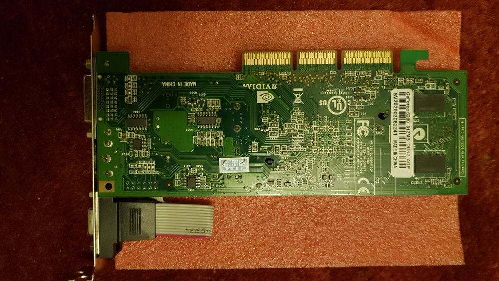 placa grafică nvidia fx 6200,AGP, 512MB, 4,8GB/s