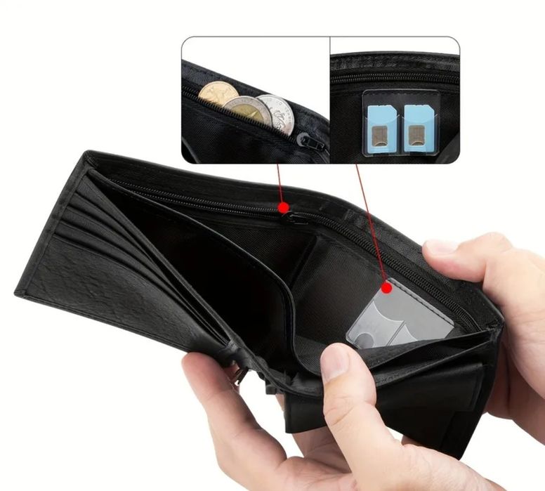 Мъжки портфейл от естествена кожа