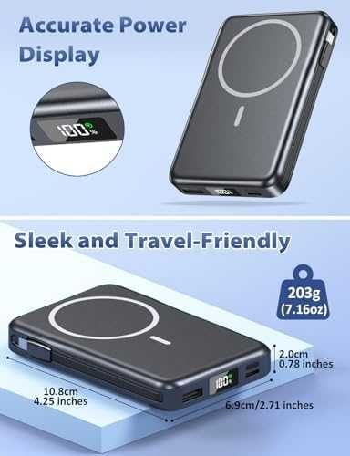 Нова Магнитна Magsafe външна батерия 10000mAh PD 20W зарядно телефон