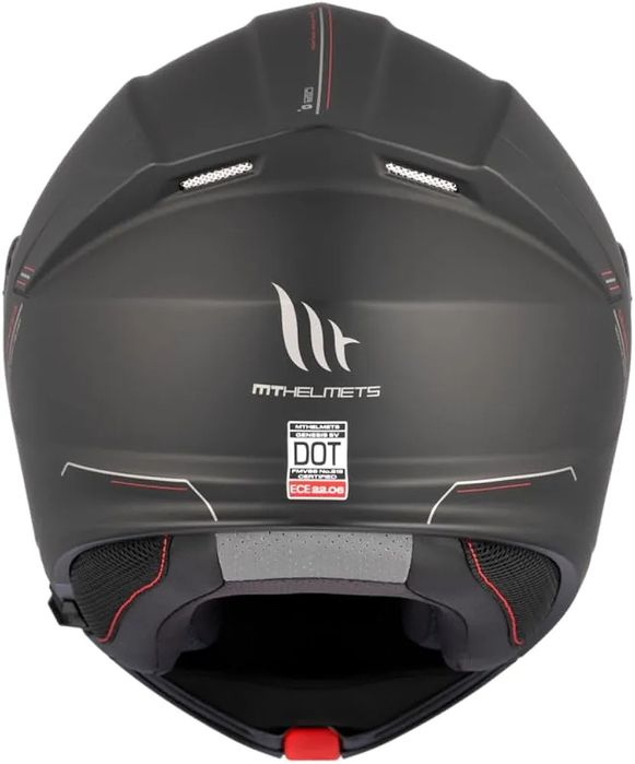 Модулна мото каска MT Helmets Genesis, размер М, Черен мат, ECE 22.06