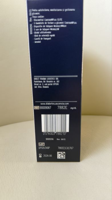 Aparat Masurare glicemie Contour plus elite