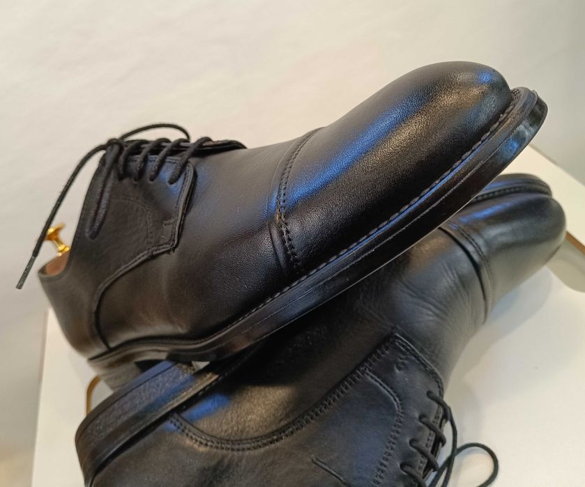 Pantofi derby 44 44.5 cap toe premium Mantinique piele naturala moale