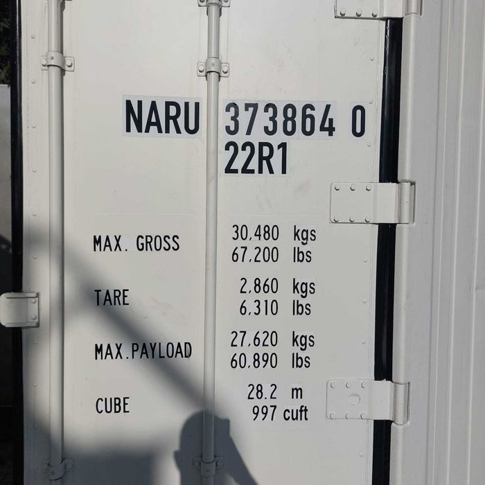 Container frigorific pentru inghetata de 6 metri si 12 m reconditonat