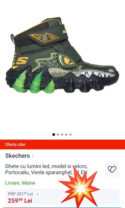 Ghete Skechers 36 cu Led